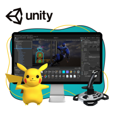 Мир игр на Unity 2D на популярном движке + AI-помощники - КИБЕРшкола программирования для детей, компьютерные курсы для школьников, начинающих и подростков - KIBERone г. Булгаково