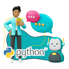 Умный чат-бот на Python - КИБЕРшкола программирования для детей, компьютерные курсы для школьников, начинающих и подростков - KIBERone г. Булгаково
