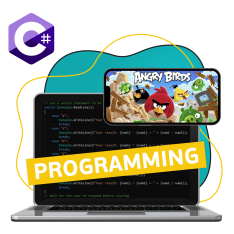 Программирование на C#. Удивительный мир 2D-игр - КИБЕРшкола программирования для детей, компьютерные курсы для школьников, начинающих и подростков - KIBERone г. Булгаково